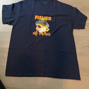 Navy Blue - Fisher of Man - Custom T-shirts